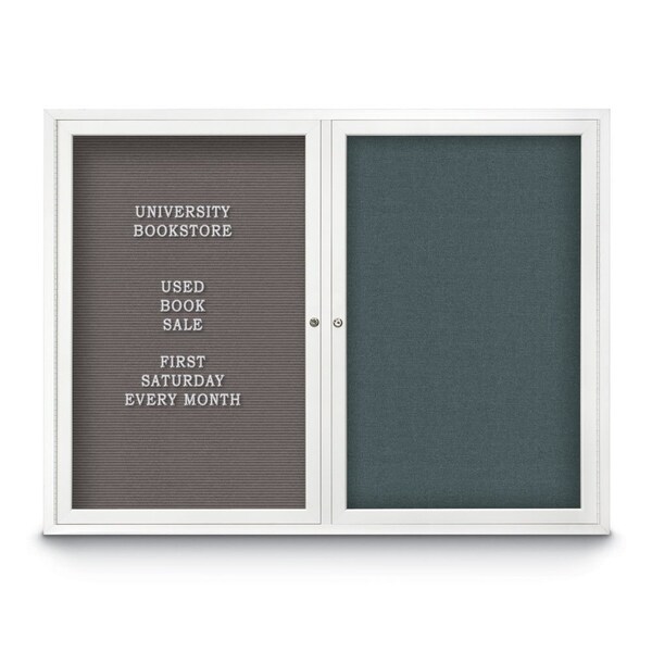 Corkboard, 96"x48", Cloud/Black